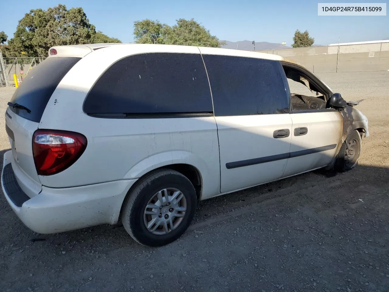 2005 Dodge Grand Caravan Se VIN: 1D4GP24R75B415099 Lot: 71388554