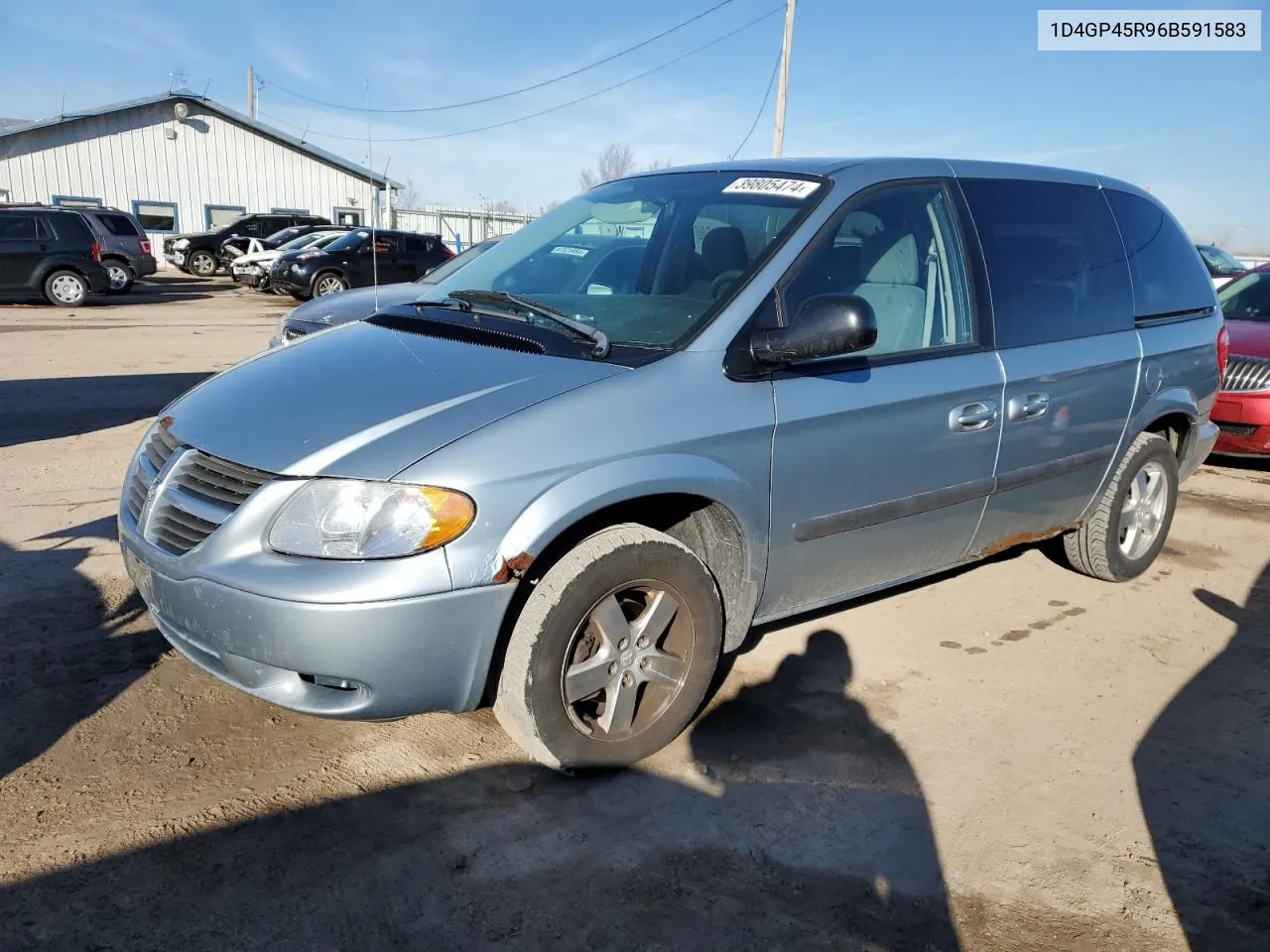 2006 Dodge Caravan Sxt VIN: 1D4GP45R96B591583 Lot: 39805474