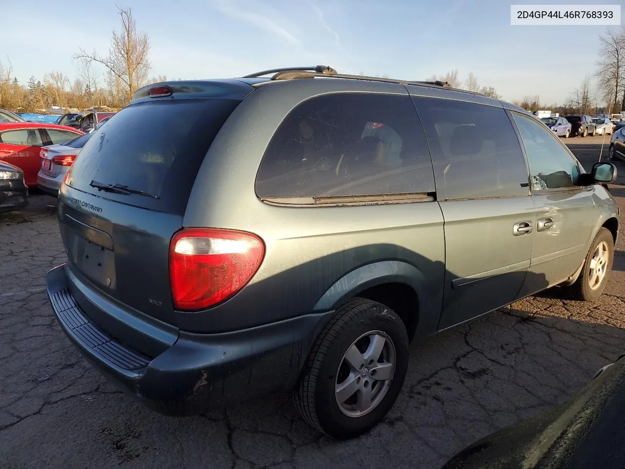 2006 Dodge Grand Caravan Sxt VIN: 2D4GP44L46R768393 Lot: 43233564