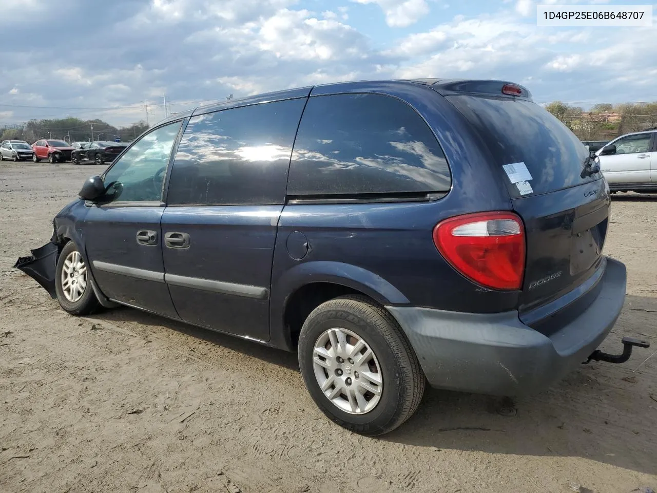 2006 Dodge Caravan Se VIN: 1D4GP25E06B648707 Lot: 49224824