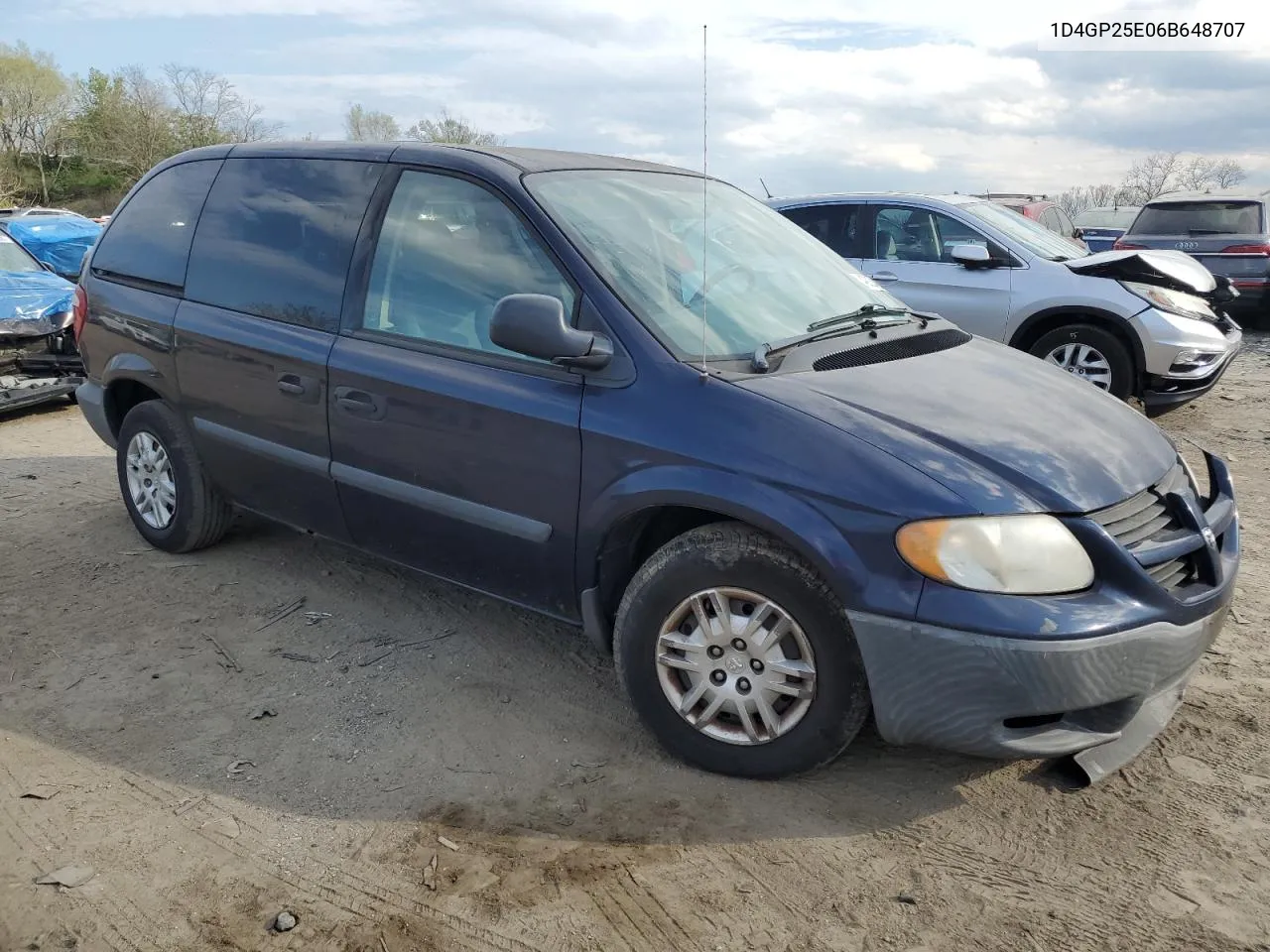 2006 Dodge Caravan Se VIN: 1D4GP25E06B648707 Lot: 49224824