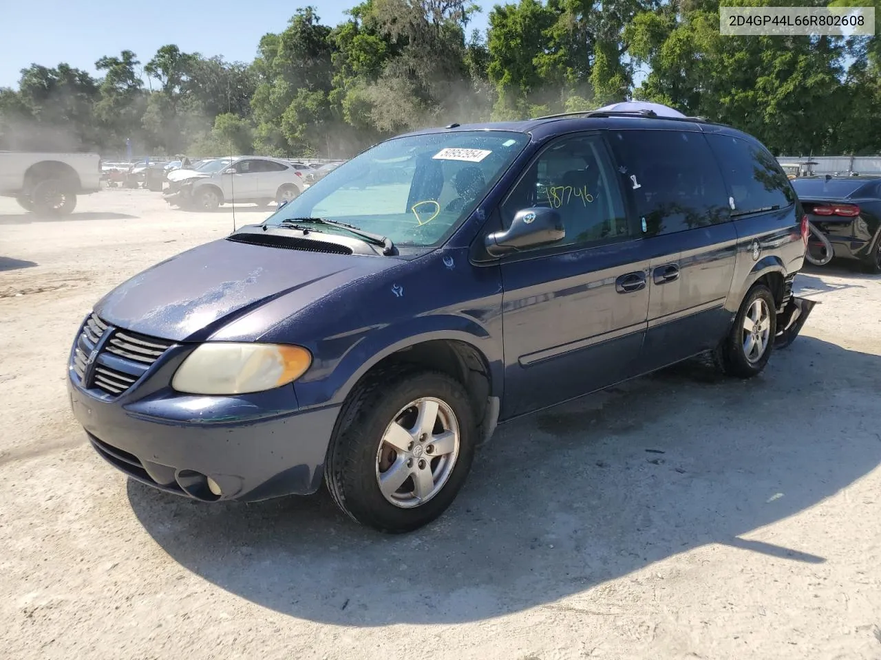 2006 Dodge Grand Caravan Sxt VIN: 2D4GP44L66R802608 Lot: 50952954