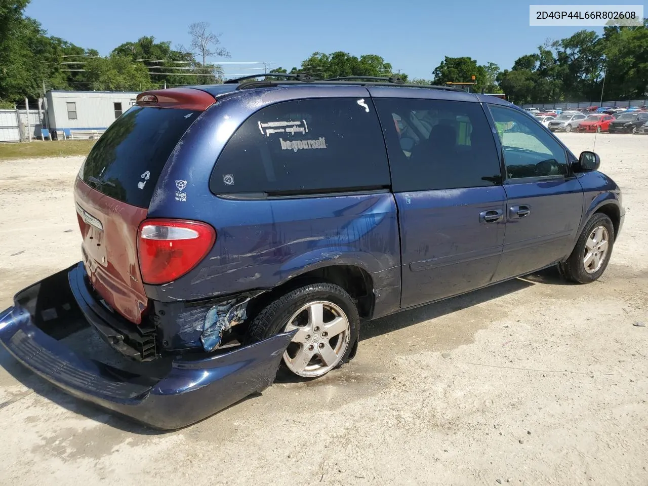 2006 Dodge Grand Caravan Sxt VIN: 2D4GP44L66R802608 Lot: 50952954