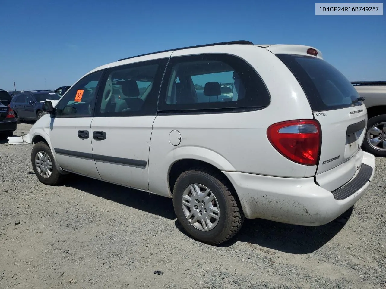 2006 Dodge Grand Caravan Se VIN: 1D4GP24R16B749257 Lot: 52863374