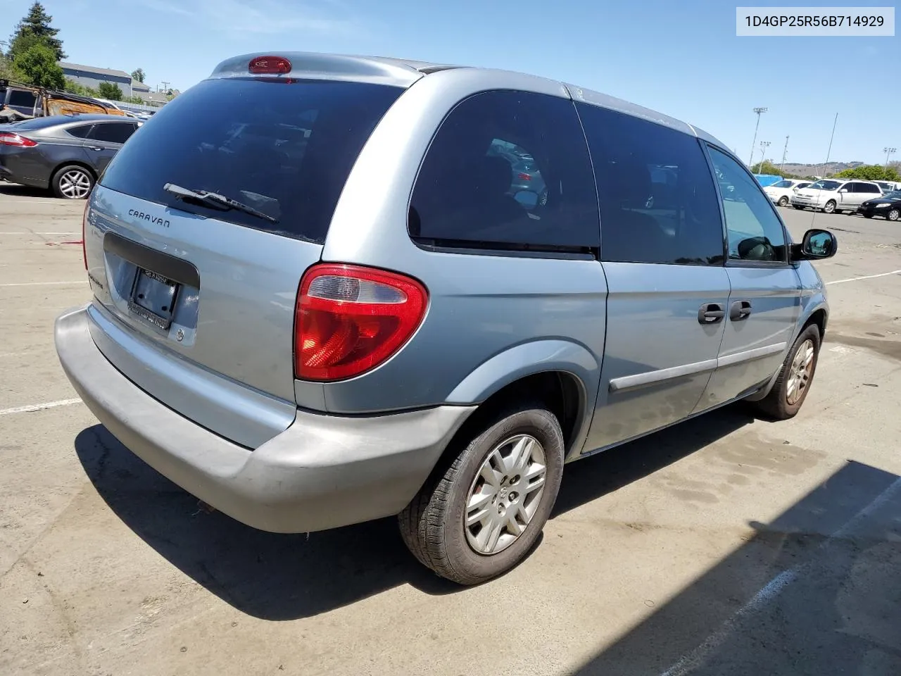 2006 Dodge Caravan Se VIN: 1D4GP25R56B714929 Lot: 54221464