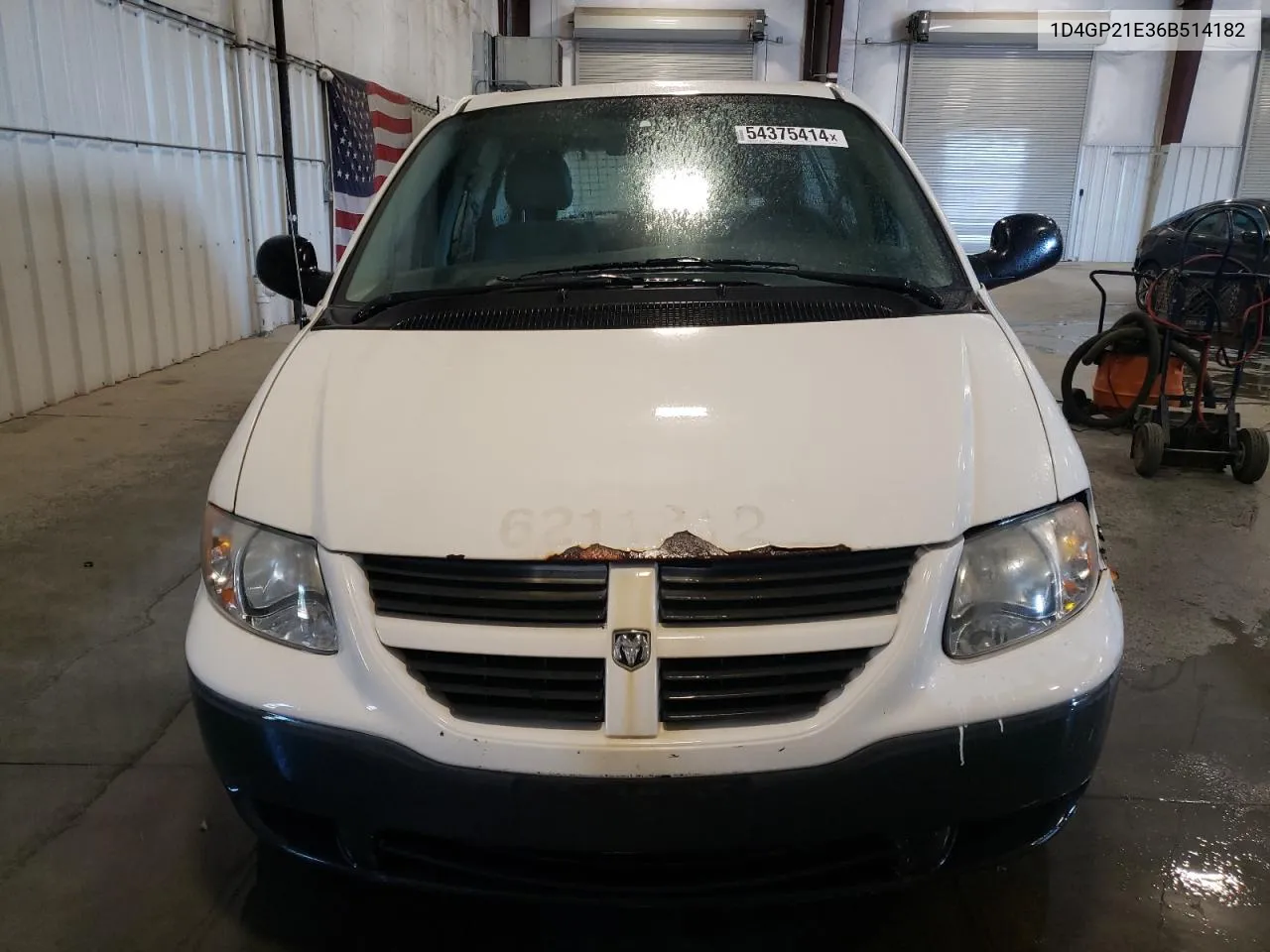 2006 Dodge Caravan C/V VIN: 1D4GP21E36B514182 Lot: 54375414