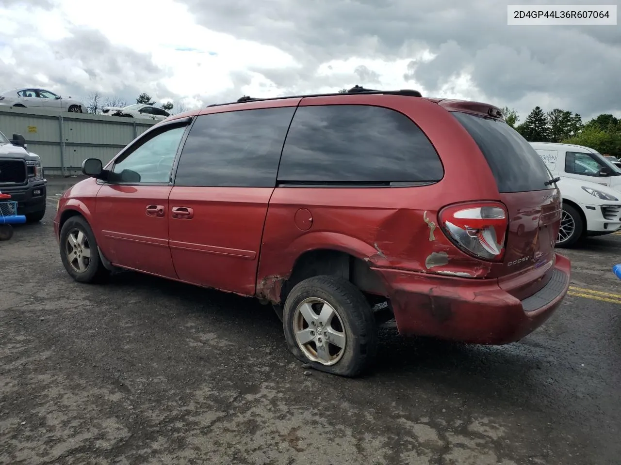 2006 Dodge Grand Caravan Sxt VIN: 2D4GP44L36R607064 Lot: 54939904