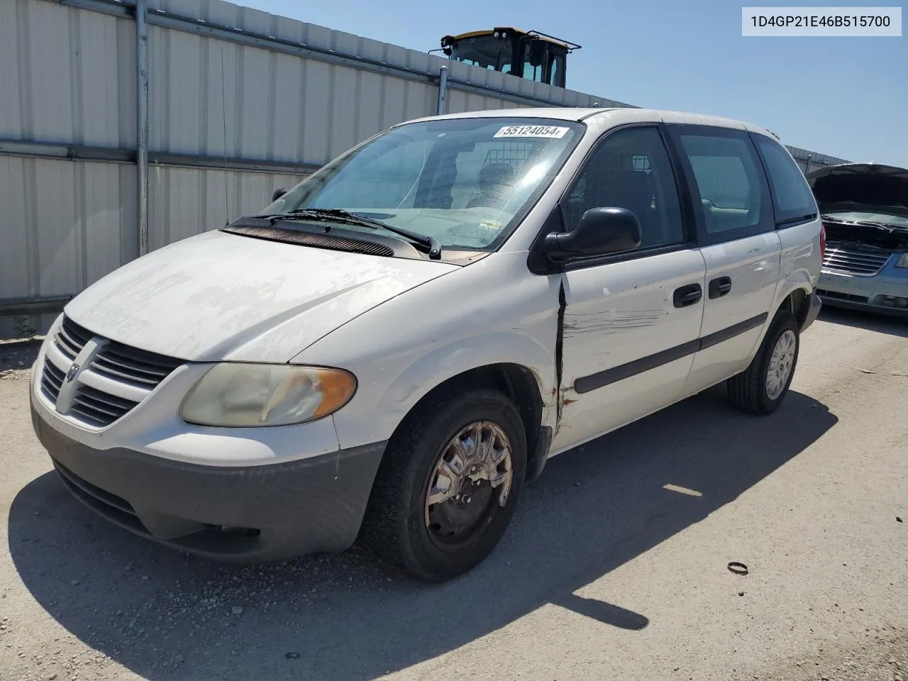 2006 Dodge Caravan C/V VIN: 1D4GP21E46B515700 Lot: 55124054