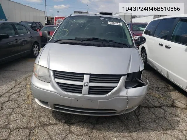 2006 Dodge Grand Caravan Se VIN: 1D4GP24R46B510866 Lot: 55181764