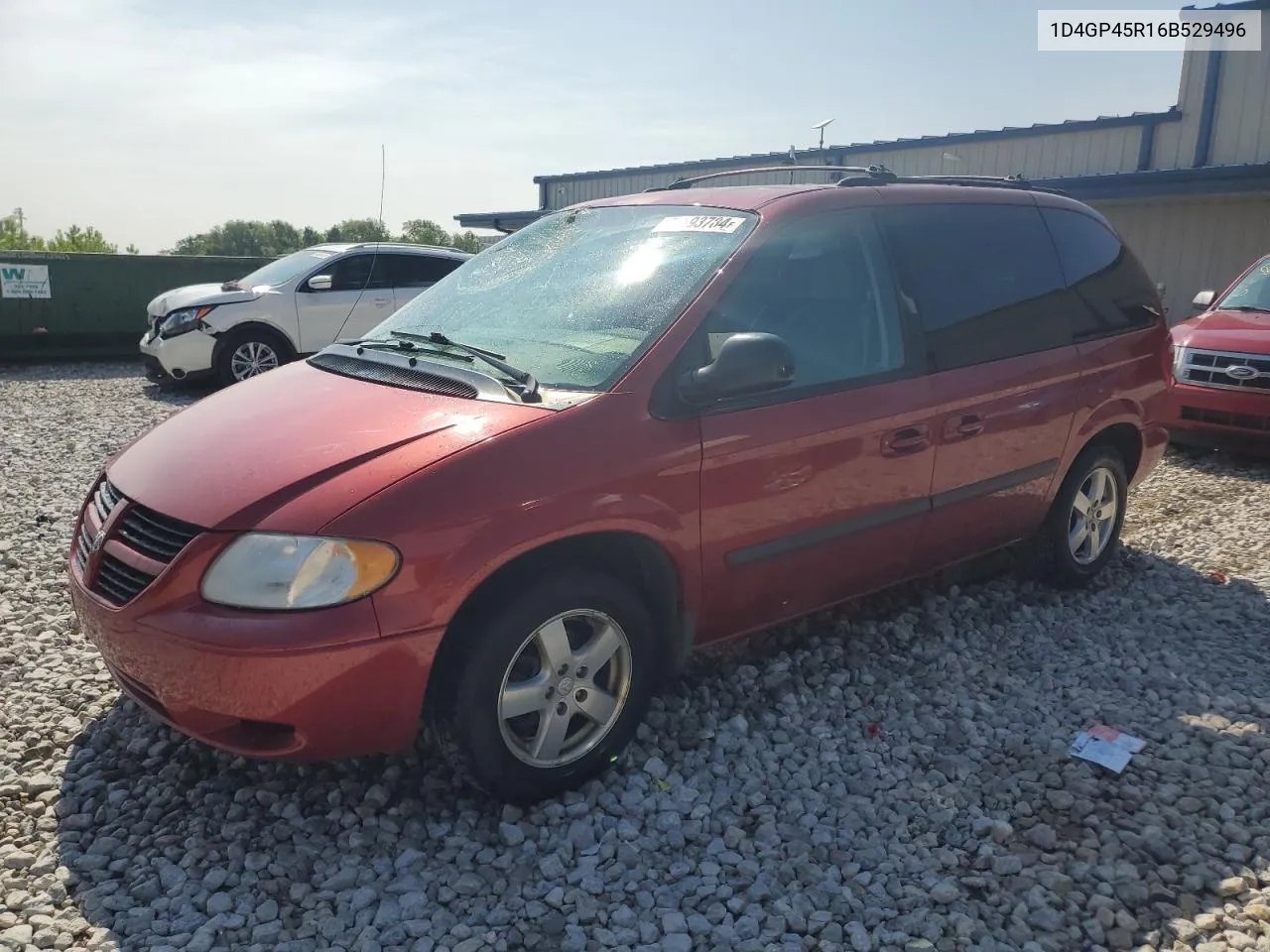 2006 Dodge Caravan Sxt VIN: 1D4GP45R16B529496 Lot: 55193784