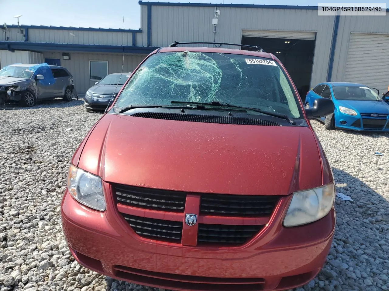 2006 Dodge Caravan Sxt VIN: 1D4GP45R16B529496 Lot: 55193784