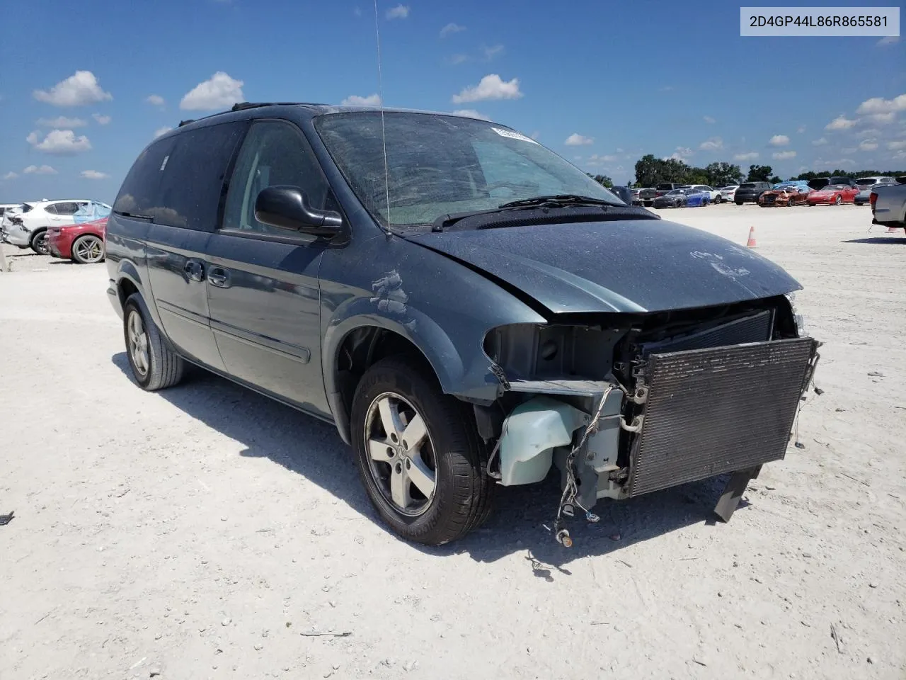 2006 Dodge Grand Caravan Sxt VIN: 2D4GP44L86R865581 Lot: 55661644