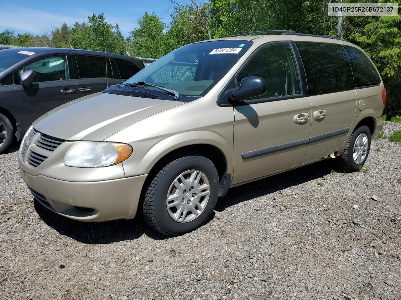 2006 Dodge Caravan Se VIN: 1D4GP25R26B672137 Lot: 56641294