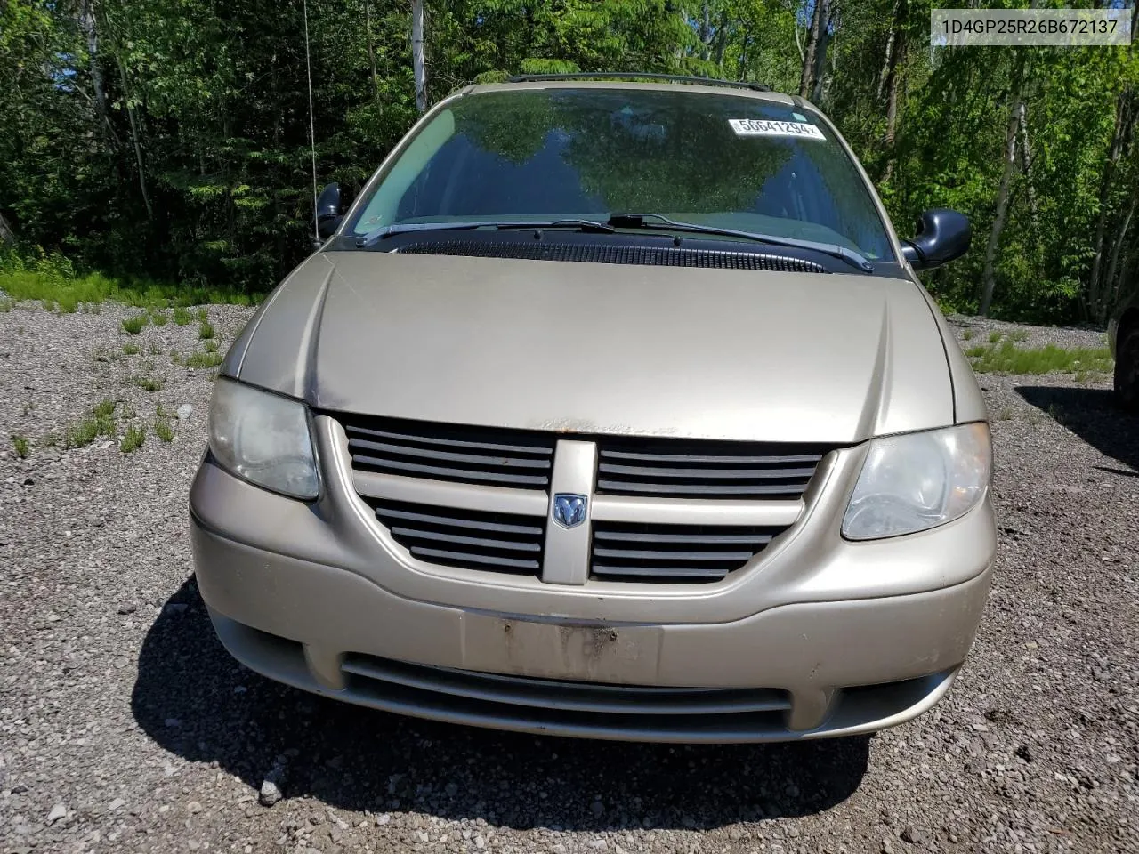 2006 Dodge Caravan Se VIN: 1D4GP25R26B672137 Lot: 56641294