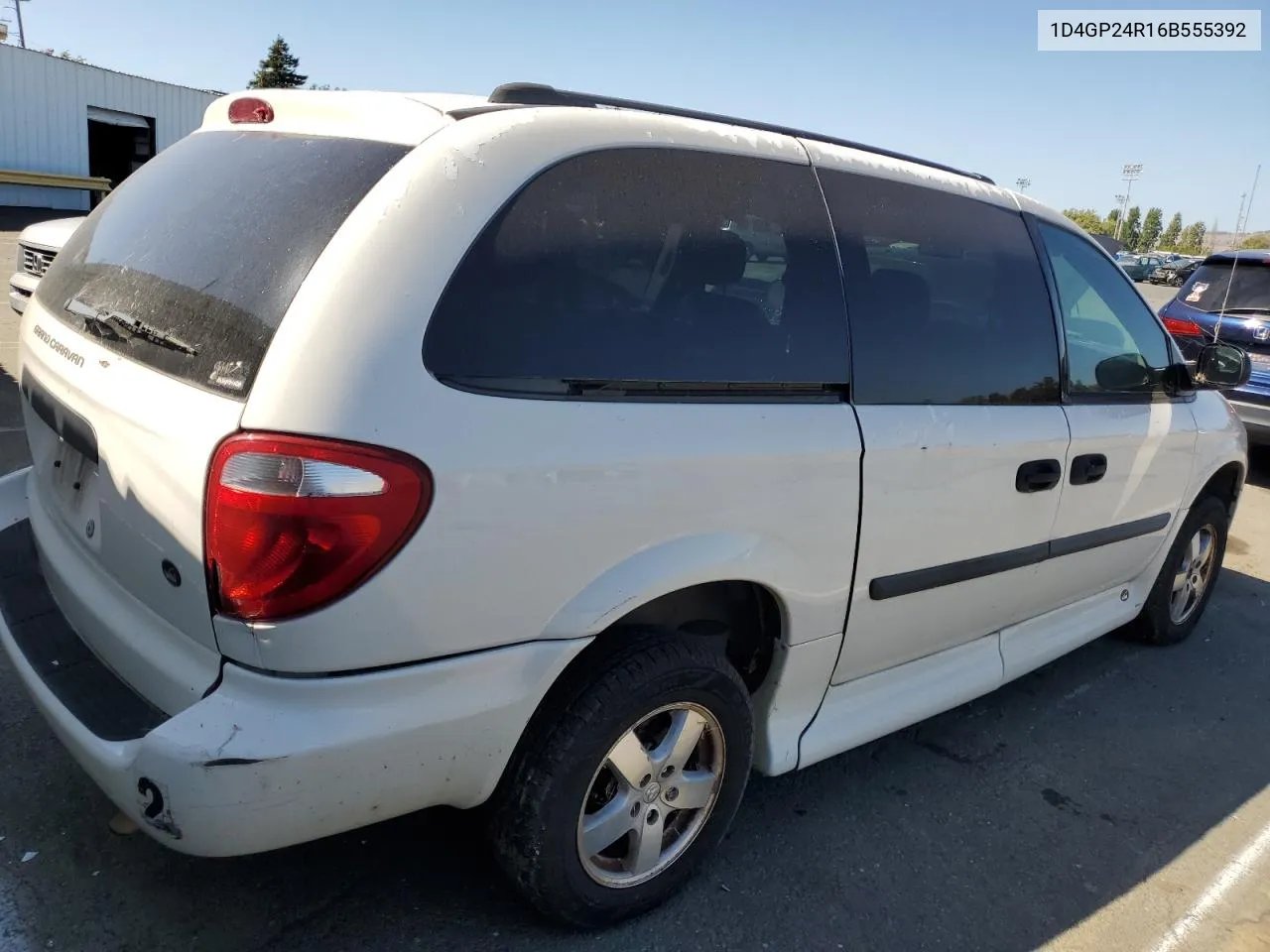 2006 Dodge Grand Caravan Se VIN: 1D4GP24R16B555392 Lot: 57092424