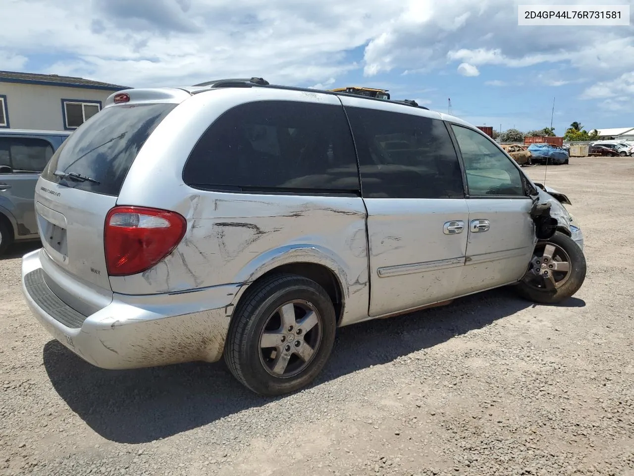 2006 Dodge Grand Caravan Sxt VIN: 2D4GP44L76R731581 Lot: 67174704