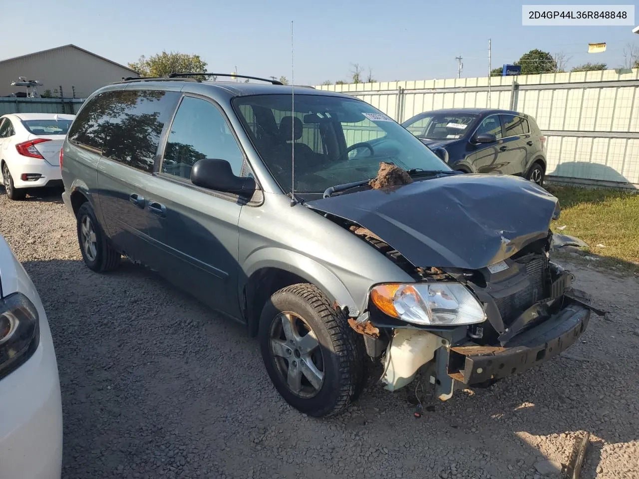 2006 Dodge Grand Caravan Sxt VIN: 2D4GP44L36R848848 Lot: 70537134