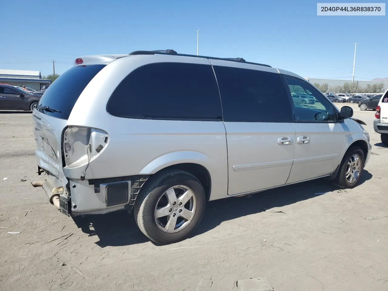 2006 Dodge Grand Caravan Sxt VIN: 2D4GP44L36R838370 Lot: 71975804