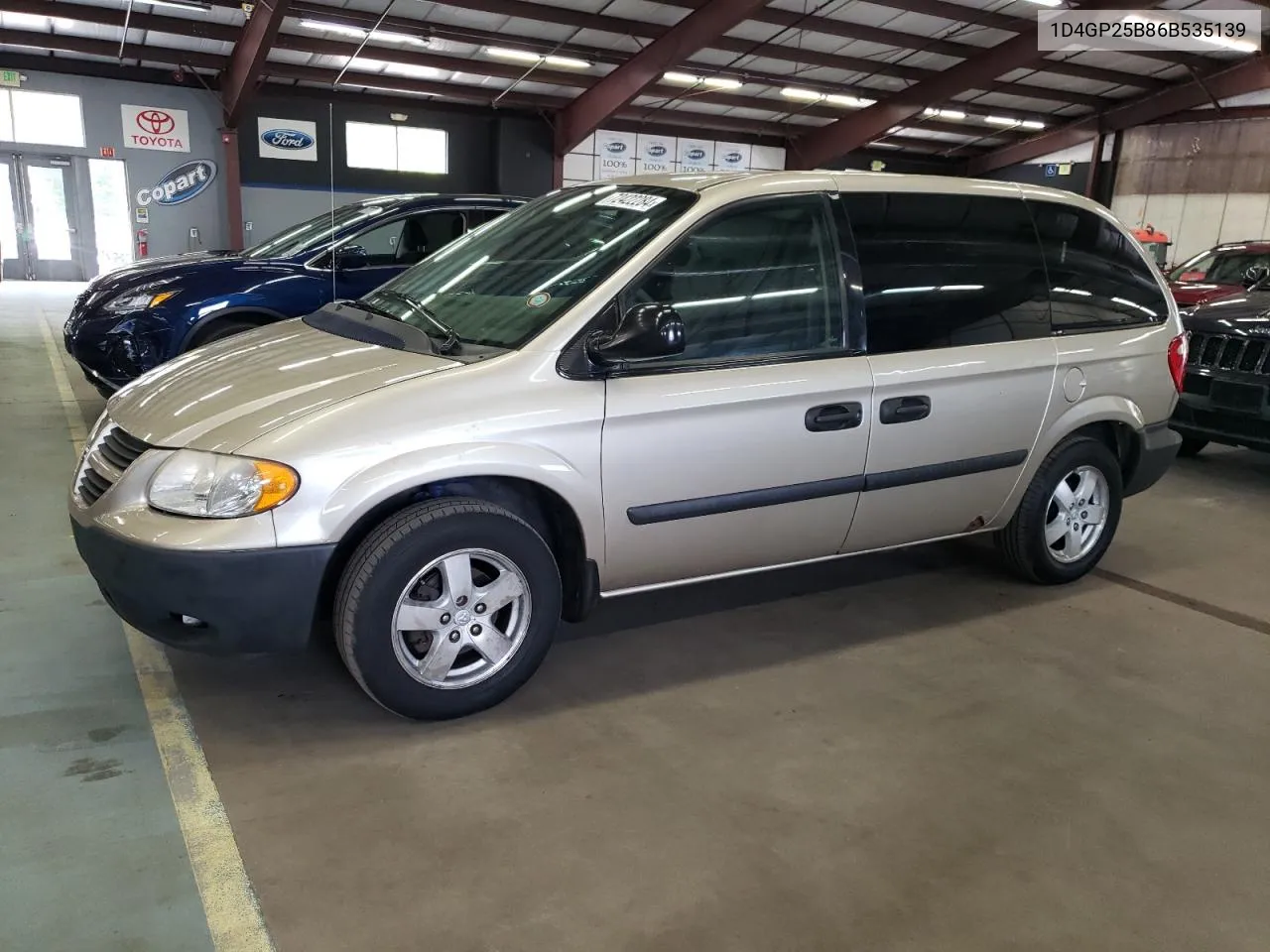 2006 Dodge Caravan Se VIN: 1D4GP25B86B535139 Lot: 72422284