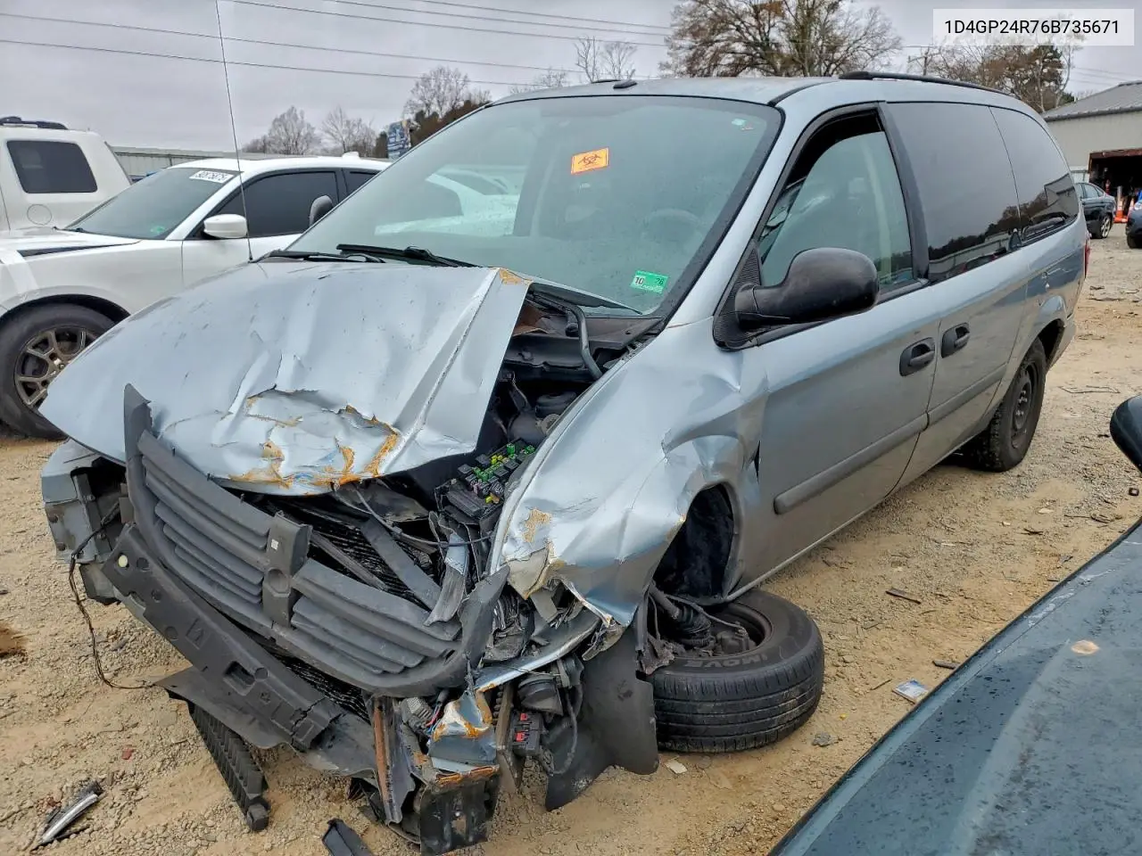 1D4GP24R76B735671 2006 Dodge Grand Caravan Se