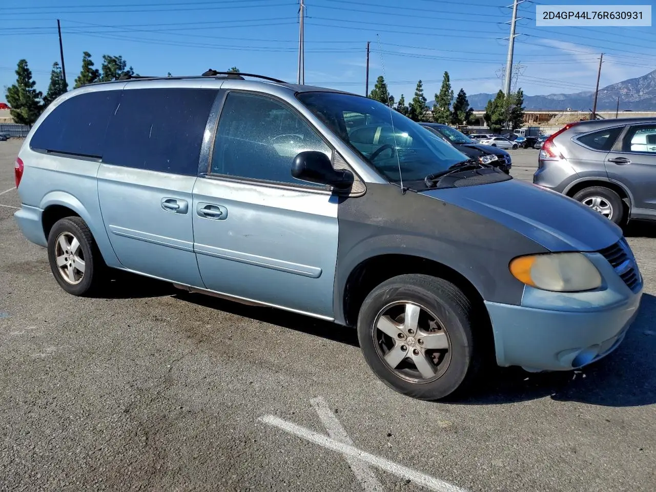2D4GP44L76R630931 2006 Dodge Grand Caravan Sxt