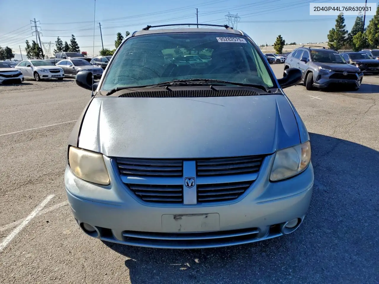 2D4GP44L76R630931 2006 Dodge Grand Caravan Sxt