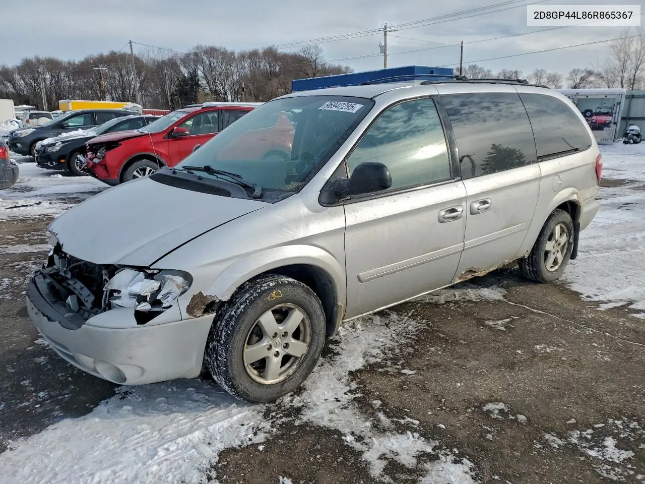 2D8GP44L86R865367 2006 Dodge Grand Caravan Sxt