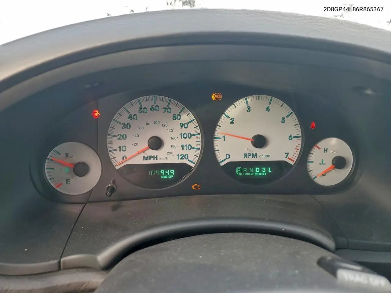 2D8GP44L86R865367 2006 Dodge Grand Caravan Sxt