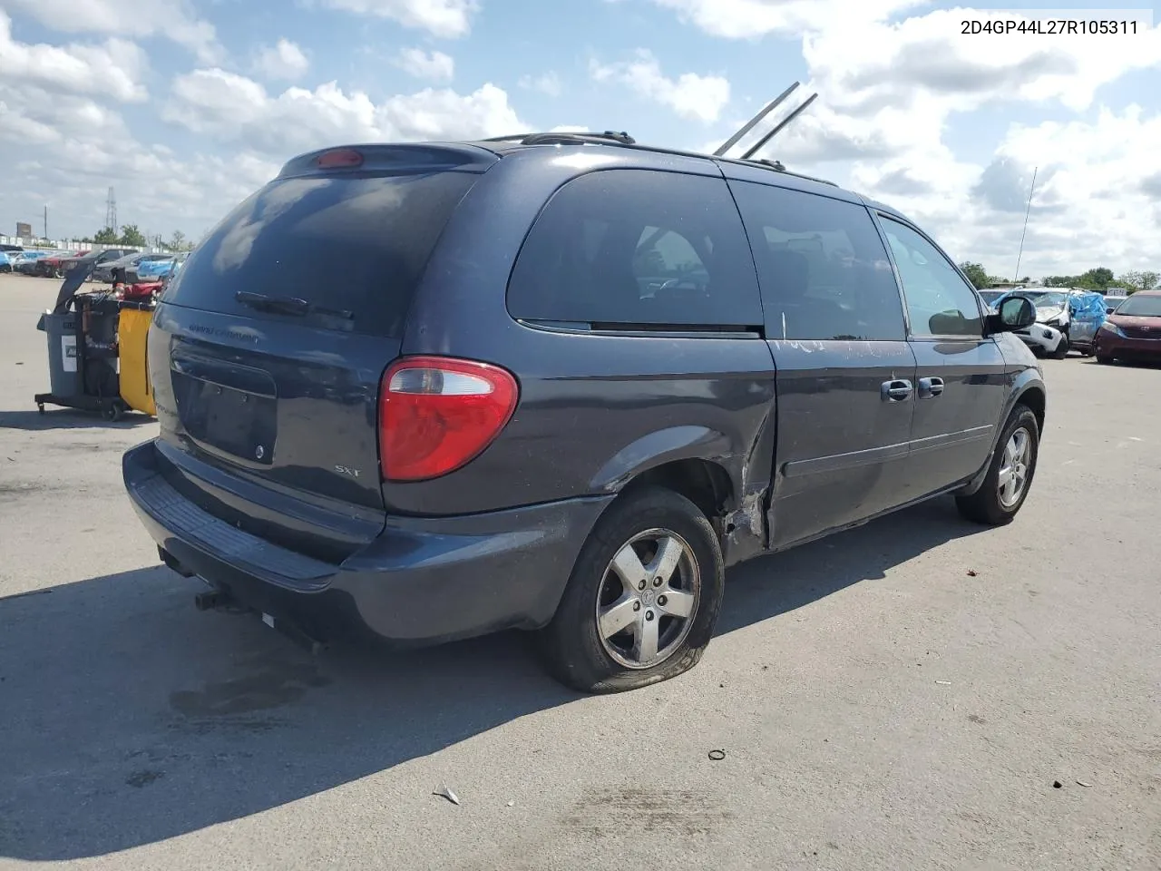 2007 Dodge Grand Caravan Sxt VIN: 2D4GP44L27R105311 Lot: 51761774