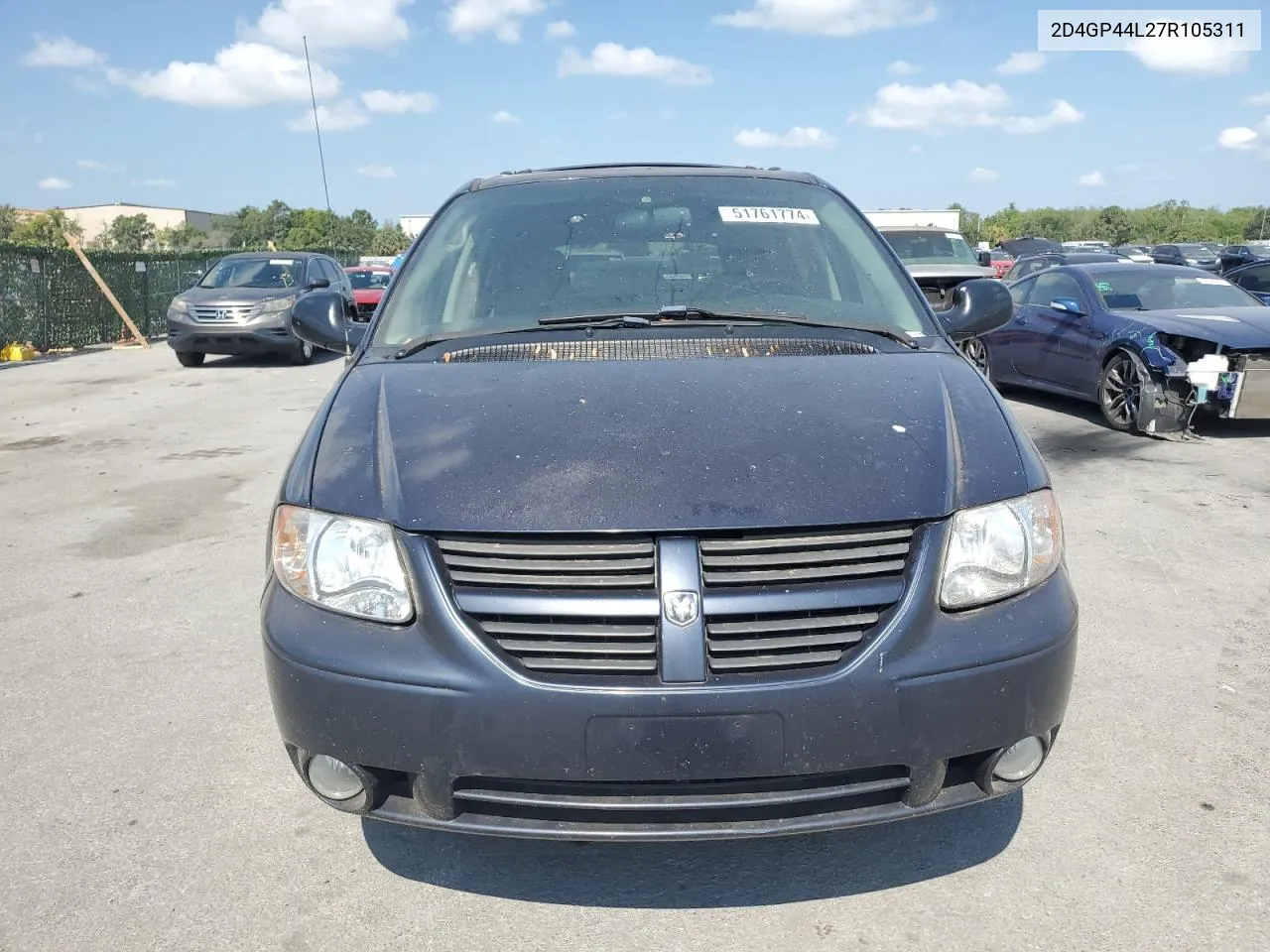 2D4GP44L27R105311 2007 Dodge Grand Caravan Sxt