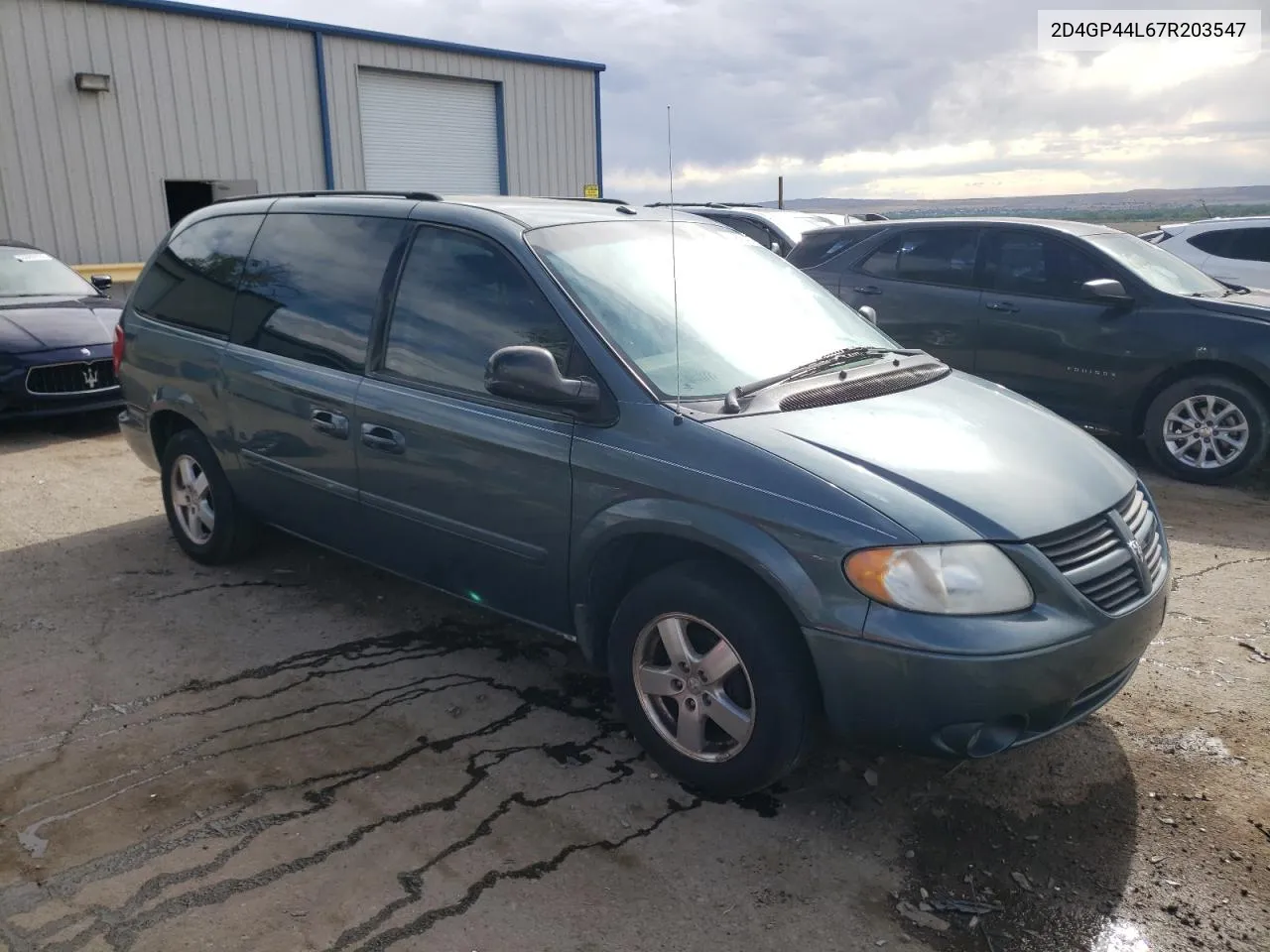 2007 Dodge Grand Caravan Sxt VIN: 2D4GP44L67R203547 Lot: 54887454