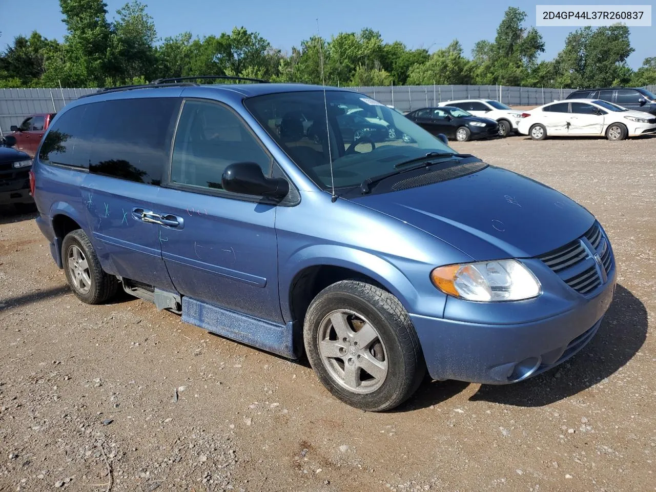 2D4GP44L37R260837 2007 Dodge Grand Caravan Sxt