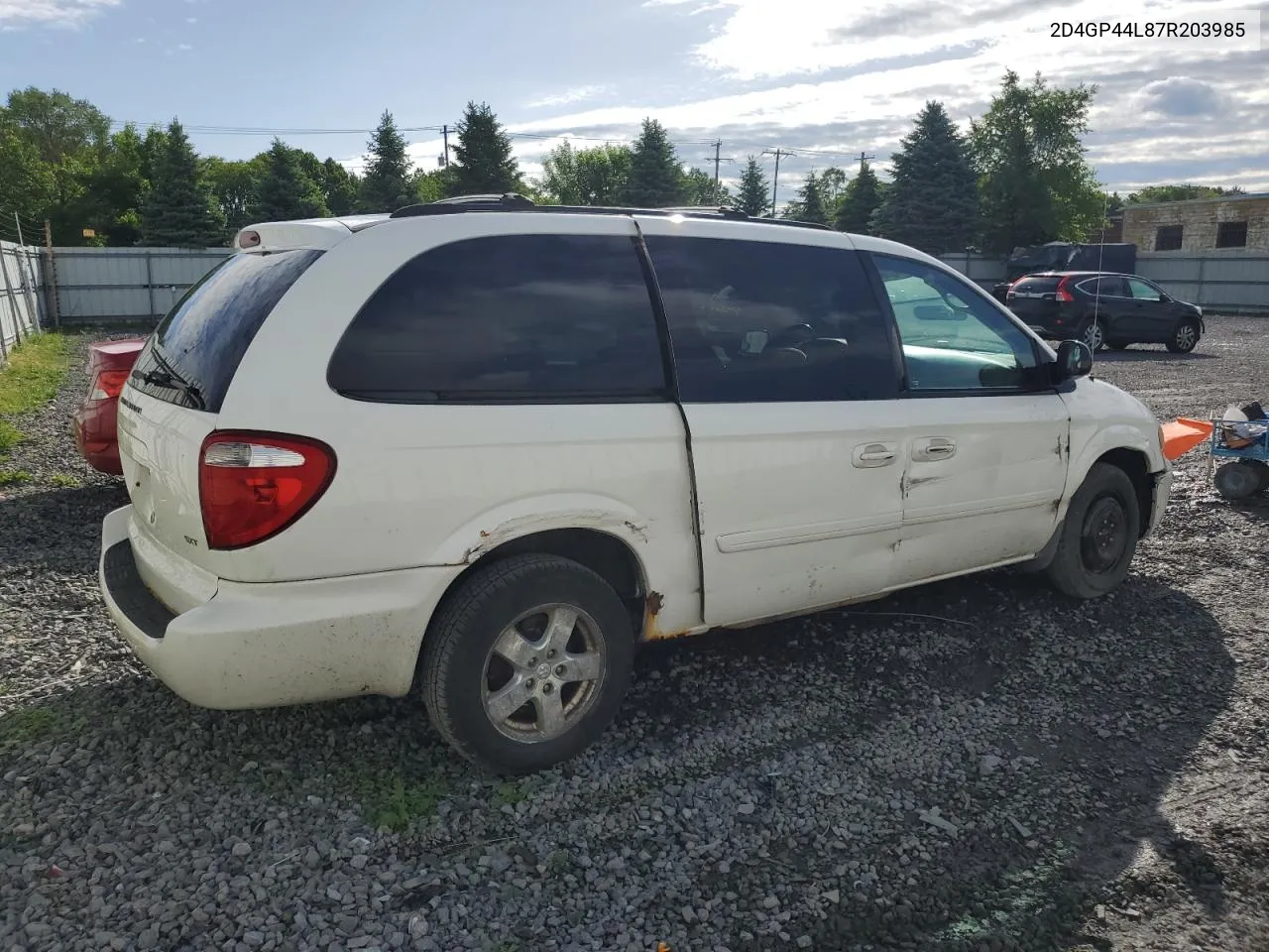 2007 Dodge Grand Caravan Sxt VIN: 2D4GP44L87R203985 Lot: 55260414