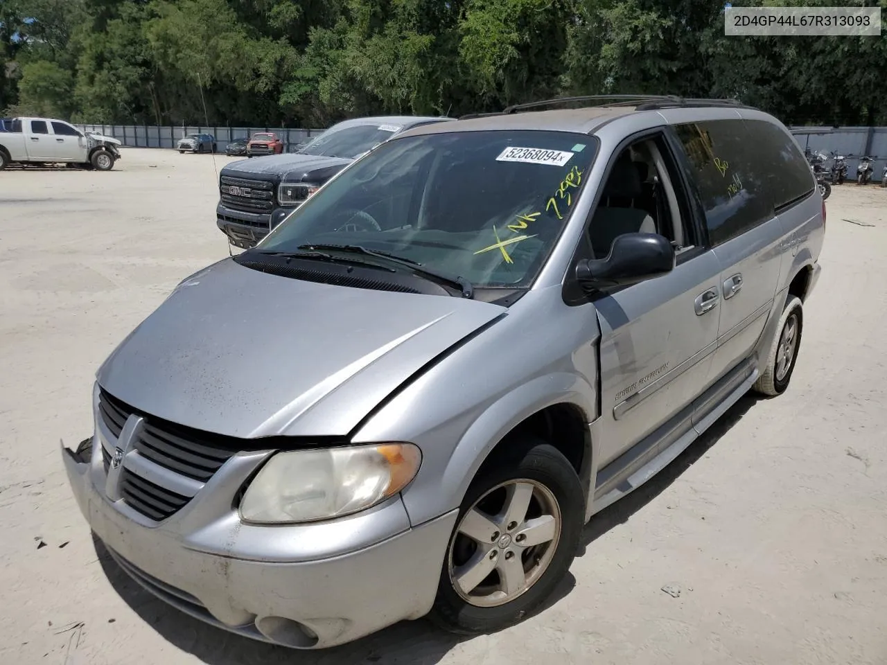 2007 Dodge Grand Caravan Sxt VIN: 2D4GP44L67R313093 Lot: 55683334