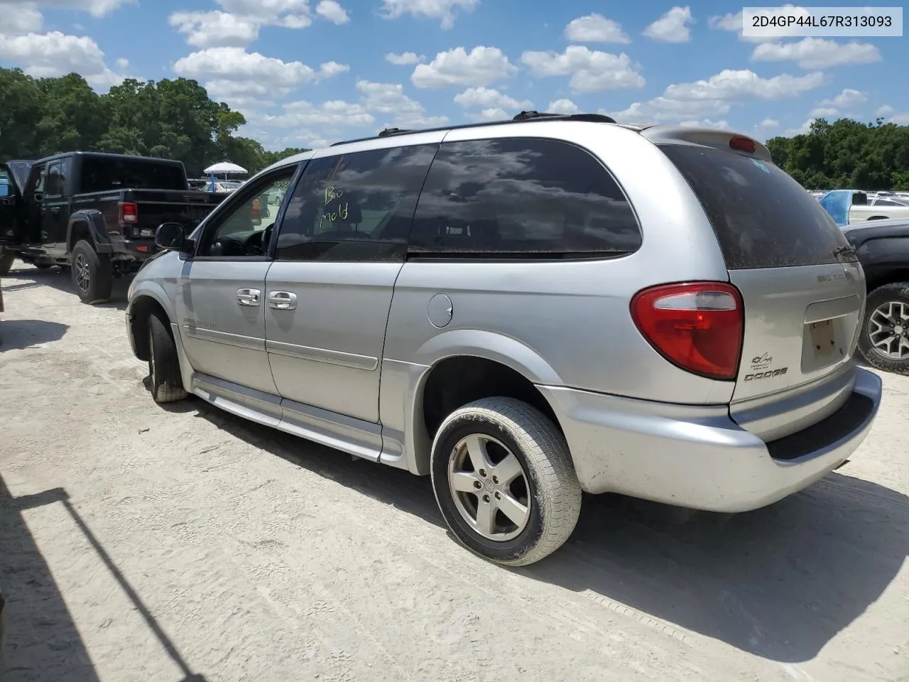 2007 Dodge Grand Caravan Sxt VIN: 2D4GP44L67R313093 Lot: 55683334