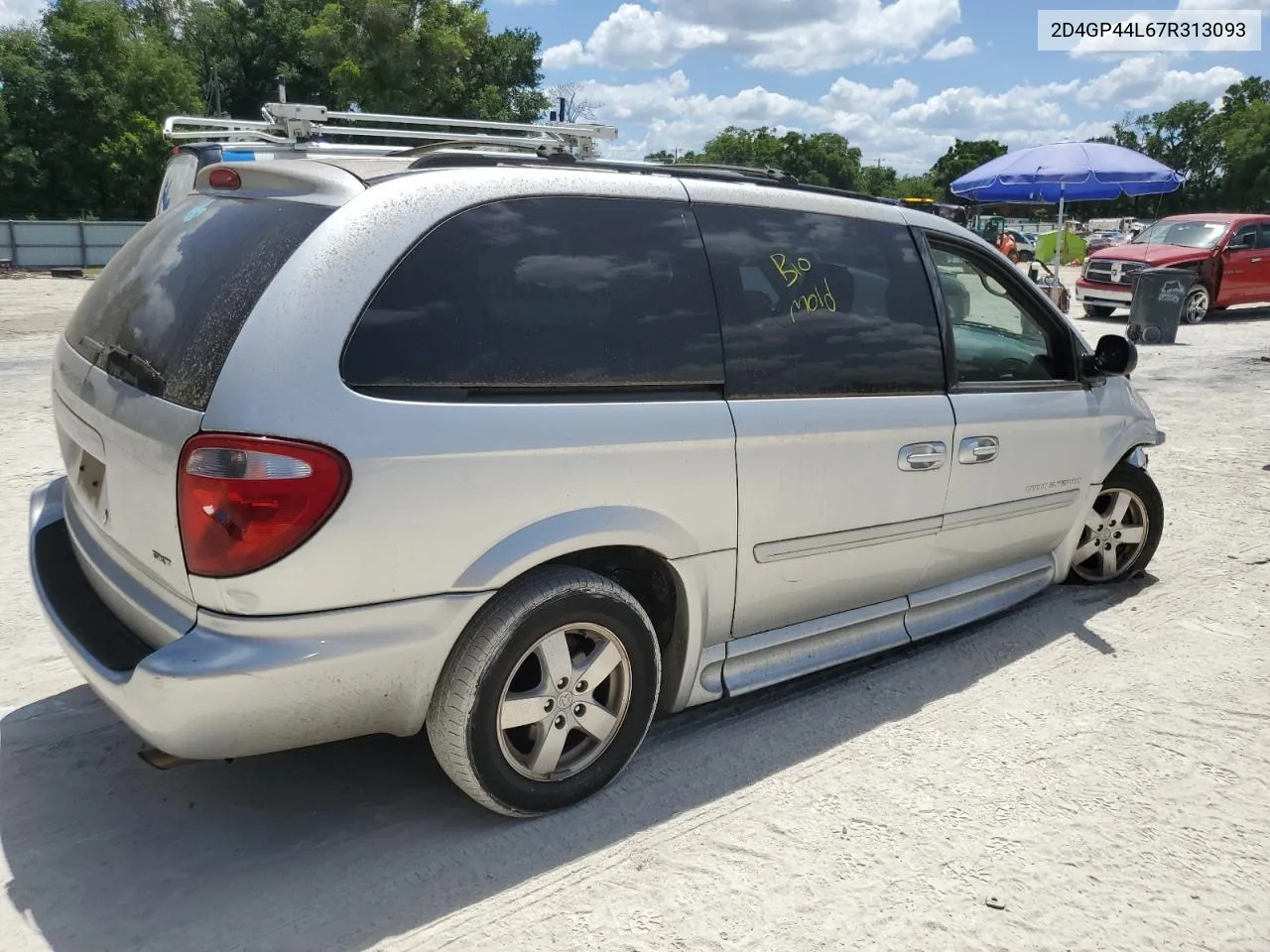 2007 Dodge Grand Caravan Sxt VIN: 2D4GP44L67R313093 Lot: 55683334