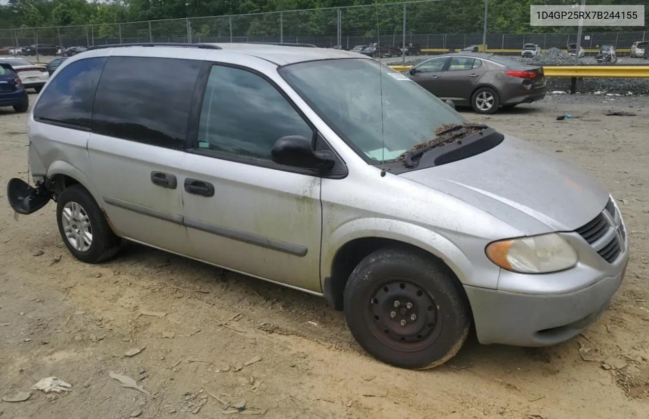 2007 Dodge Caravan Se VIN: 1D4GP25RX7B244155 Lot: 57452974