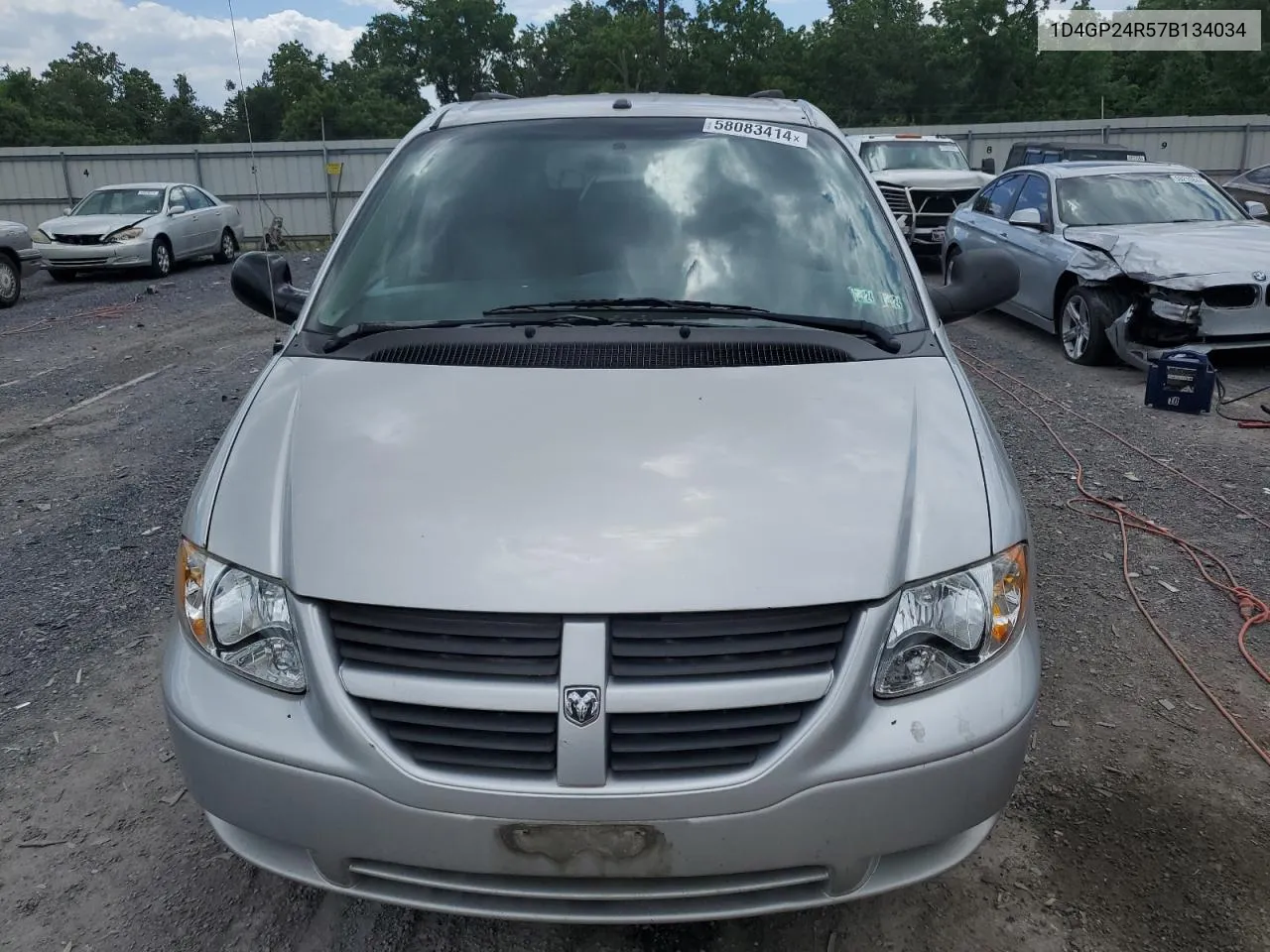 2007 Dodge Grand Caravan Se VIN: 1D4GP24R57B134034 Lot: 58083414