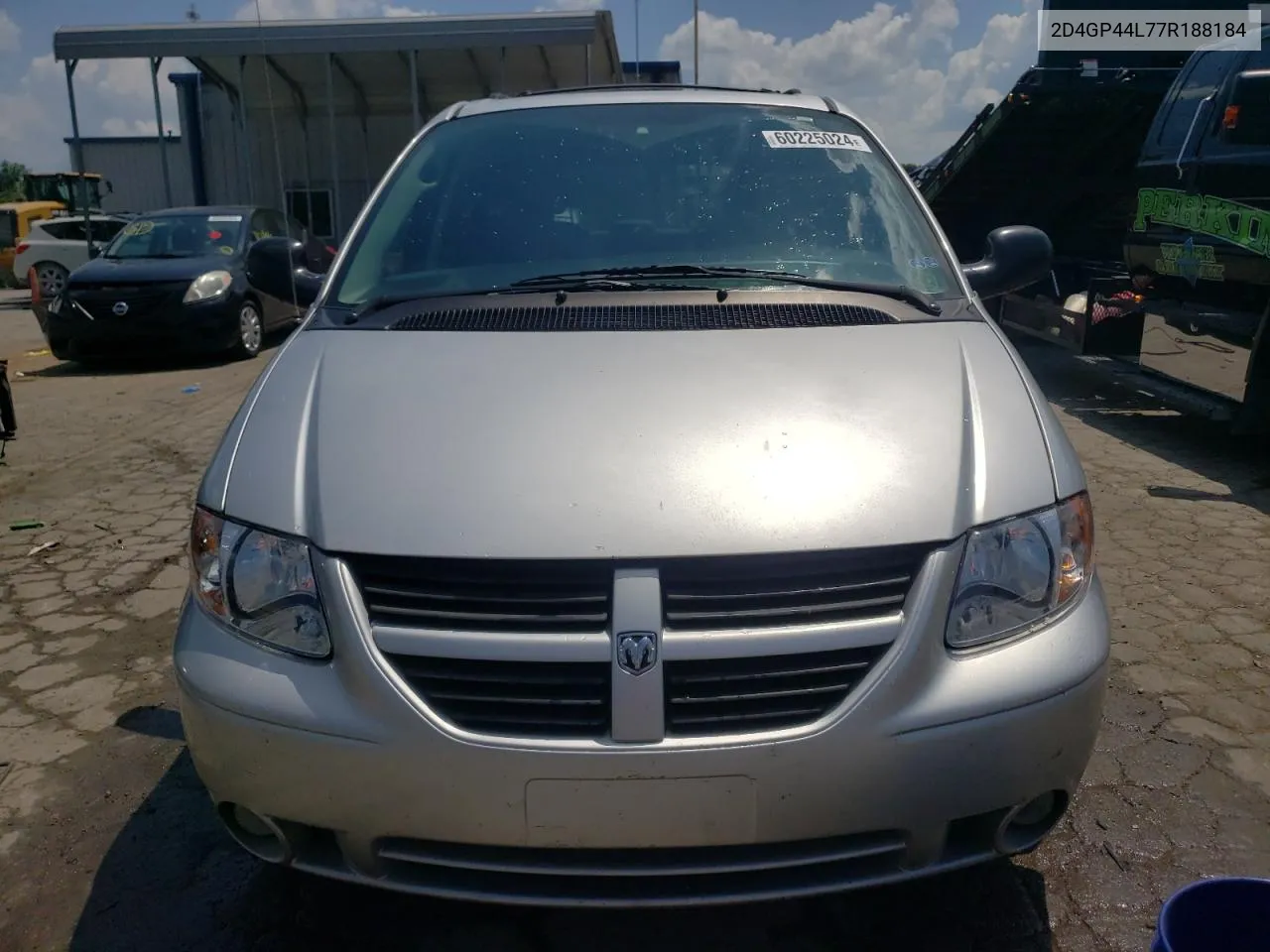 2007 Dodge Grand Caravan Sxt VIN: 2D4GP44L77R188184 Lot: 60225024