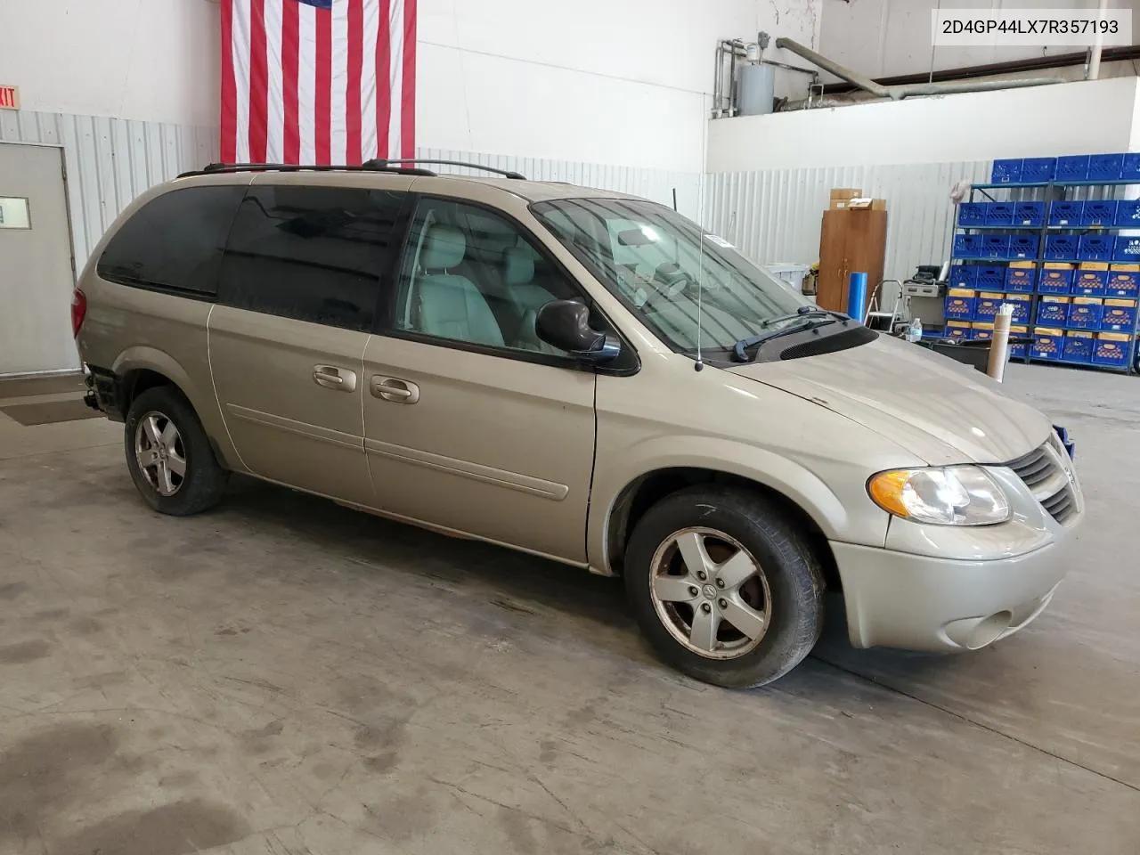 2007 Dodge Grand Caravan Sxt VIN: 2D4GP44LX7R357193 Lot: 61626714