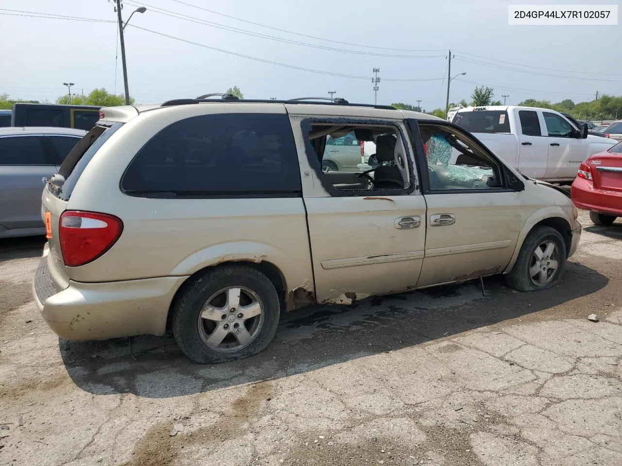 2007 Dodge Grand Caravan Sxt VIN: 2D4GP44LX7R102057 Lot: 63629274