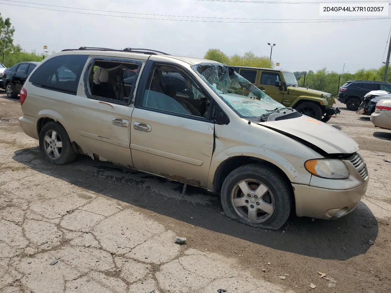 2007 Dodge Grand Caravan Sxt VIN: 2D4GP44LX7R102057 Lot: 63629274