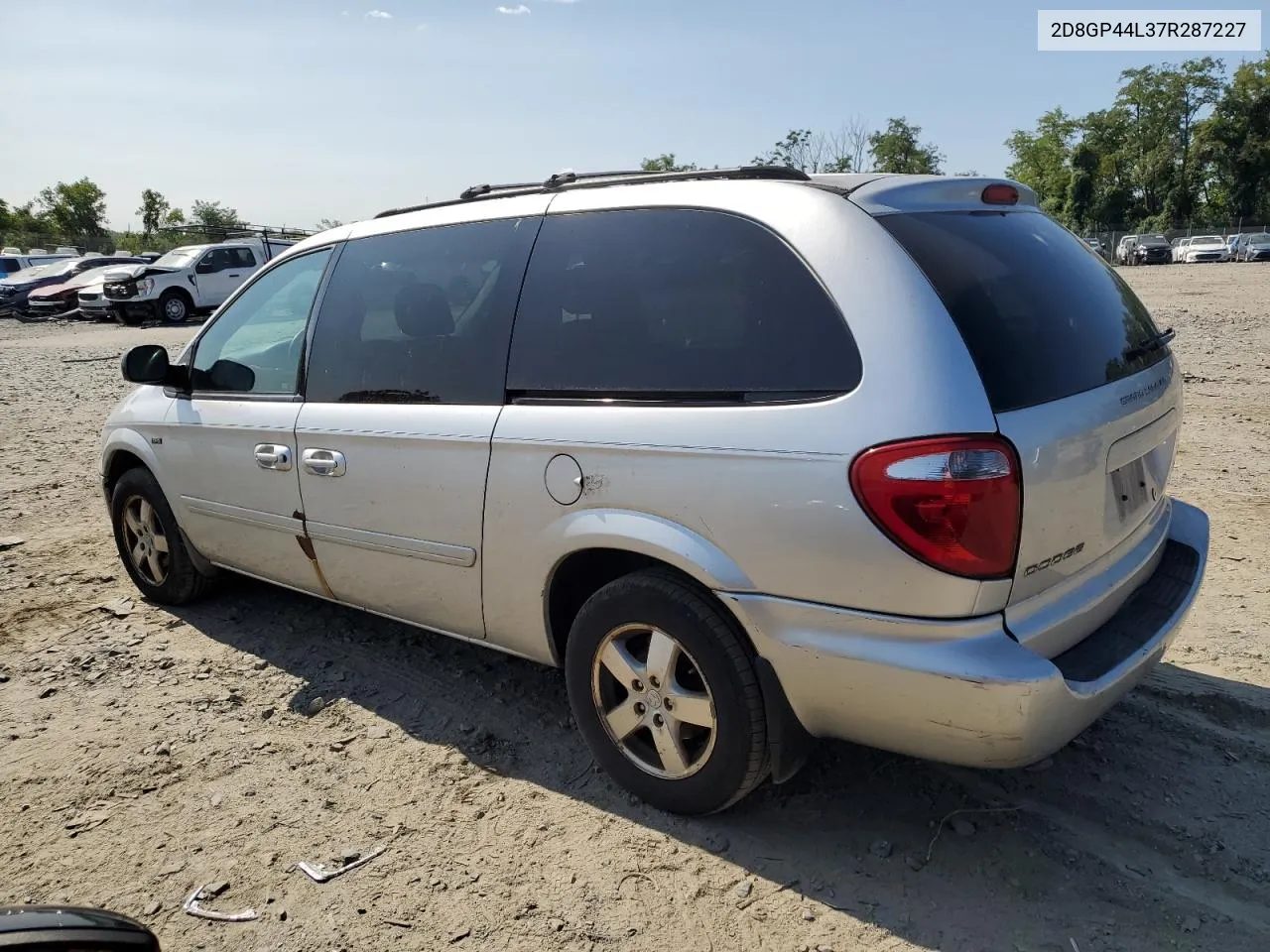 2007 Dodge Grand Caravan Sxt VIN: 2D8GP44L37R287227 Lot: 67267394