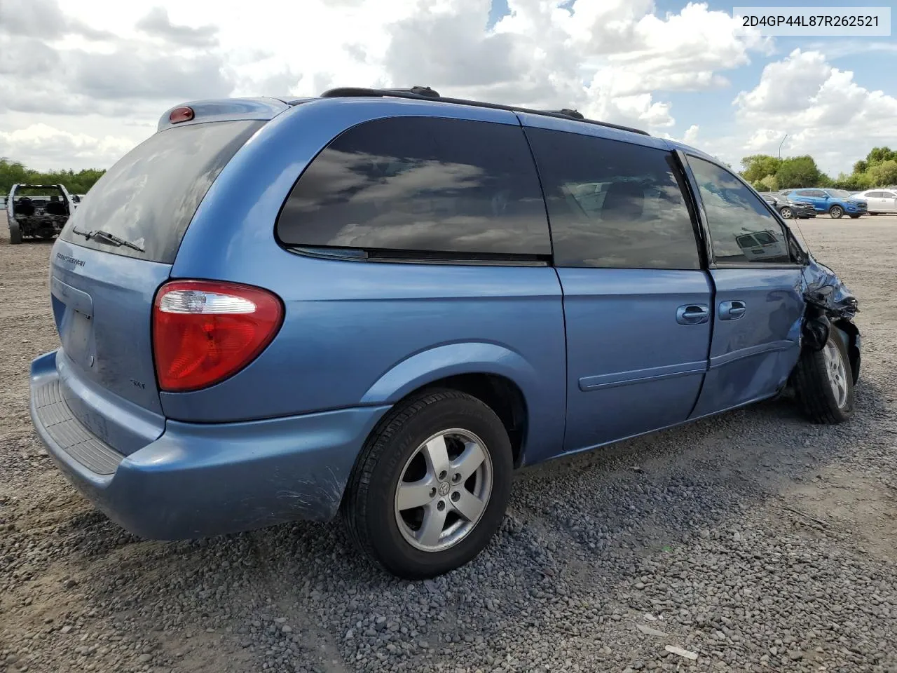 2007 Dodge Grand Caravan Sxt VIN: 2D4GP44L87R262521 Lot: 67702494