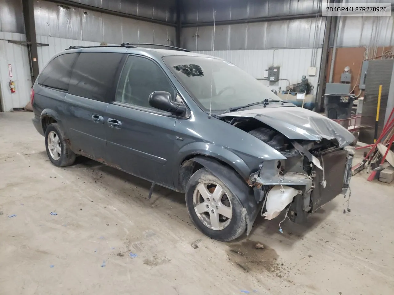 2007 Dodge Grand Caravan Sxt VIN: 2D4GP44L87R270926 Lot: 68658333