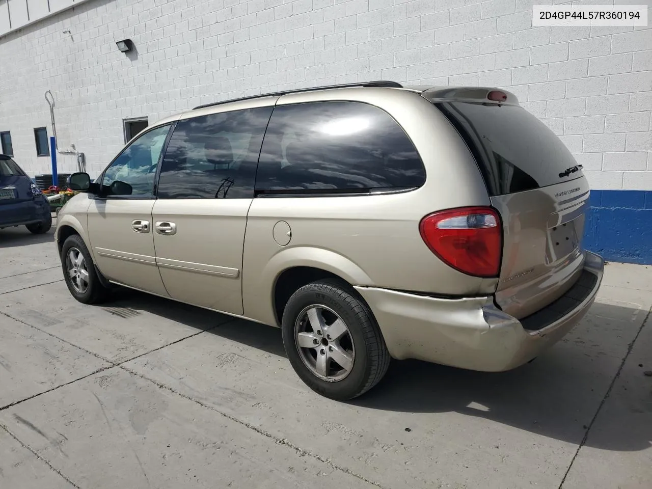 2007 Dodge Grand Caravan Sxt VIN: 2D4GP44L57R360194 Lot: 68753754