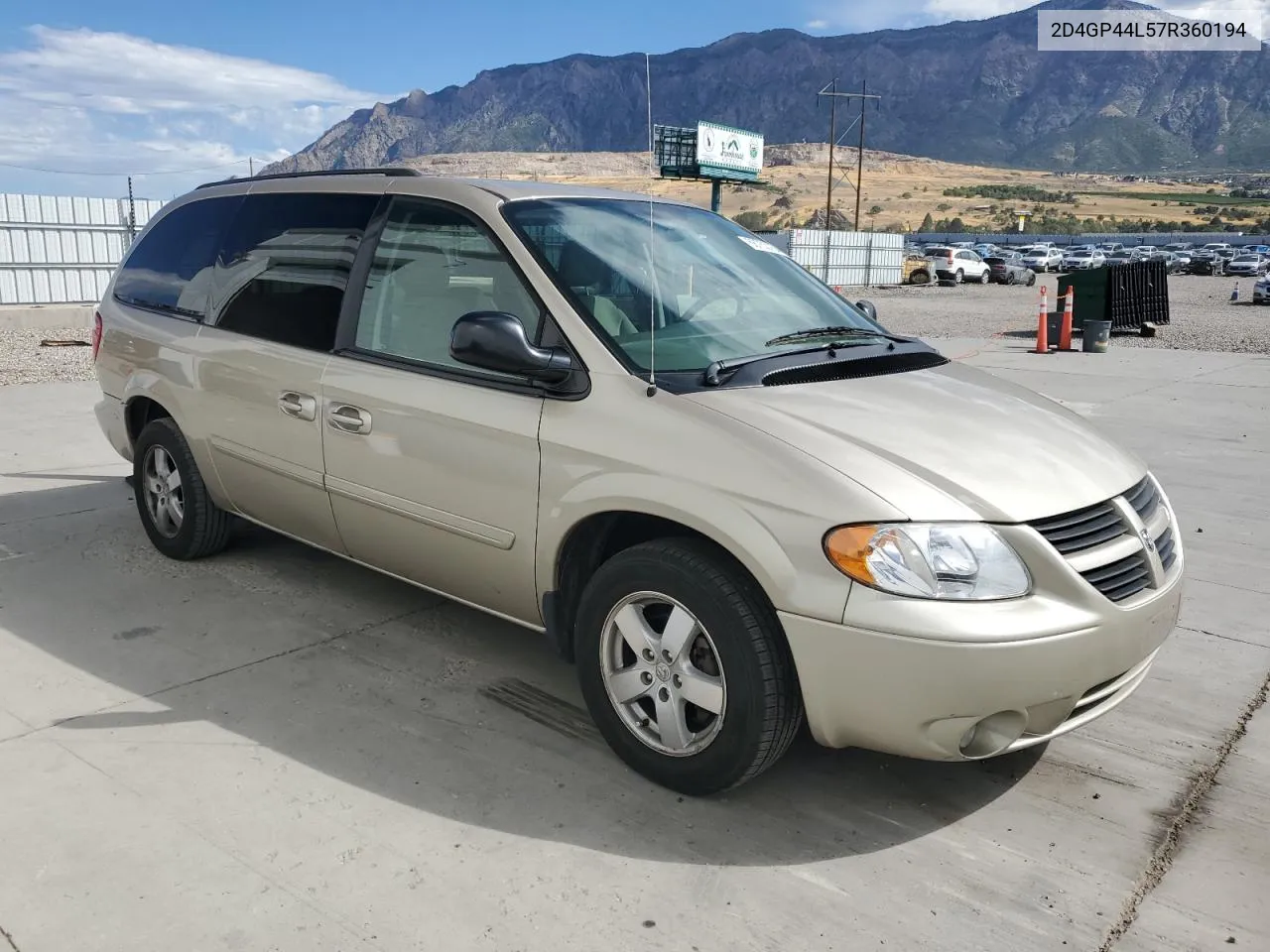 2D4GP44L57R360194 2007 Dodge Grand Caravan Sxt