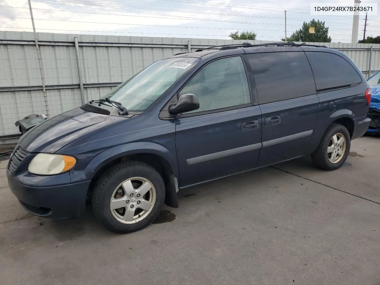 2007 Dodge Grand Caravan Se VIN: 1D4GP24RX7B243671 Lot: 69982654