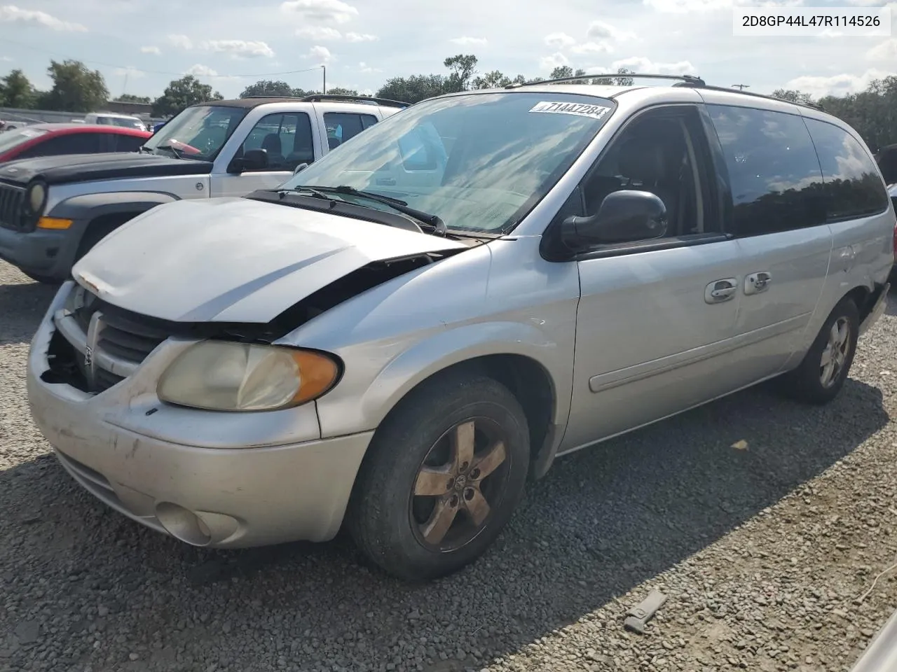 2D8GP44L47R114526 2007 Dodge Grand Caravan Sxt