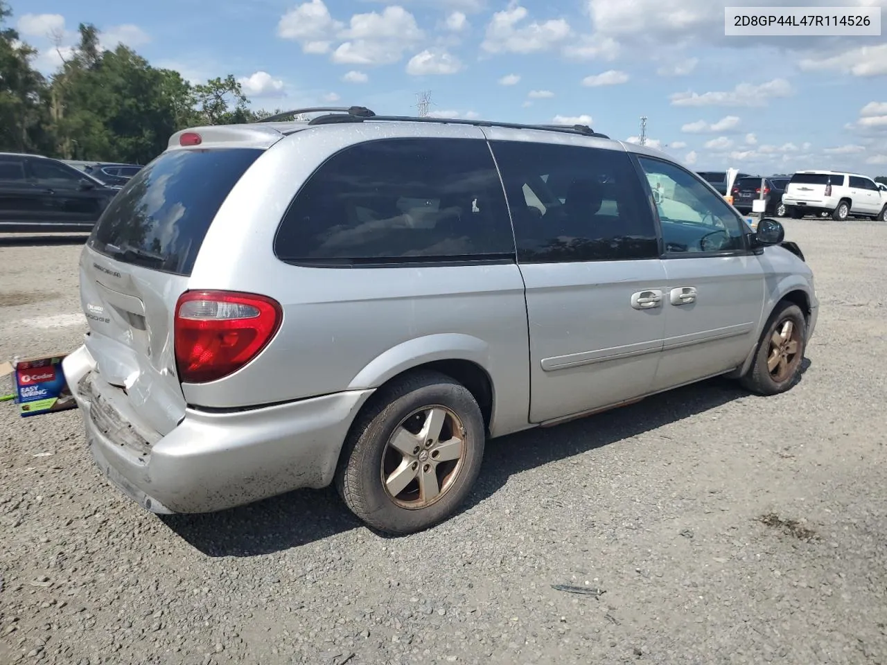 2D8GP44L47R114526 2007 Dodge Grand Caravan Sxt